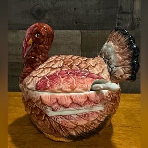 Ceramic Turkey Tureen with Ladle